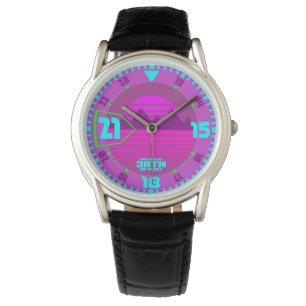 Synth Style 80s eighties retro purple Watch