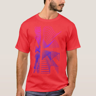 Synth Waveform Audio Analogue Design Modular Gift  T-Shirt