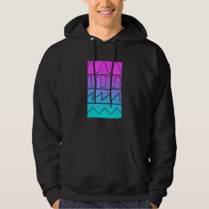 Syntheseizer Waves Synth Player Musician Hoodie