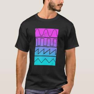 Syntheseizer Waves Synth Player Musician T-Shirt