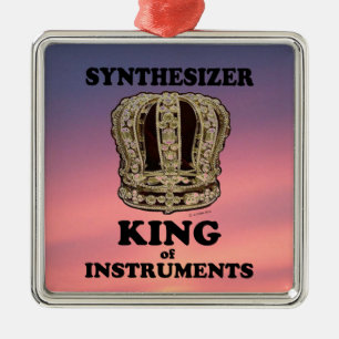 Synthesizer King of Instruments Metal Ornament