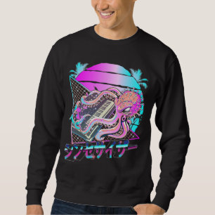 Synthesizer Octopus Vaporwave Kraken Analogue Synt Sweatshirt