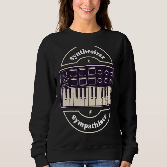 Synthesizer Sympathiser Analogue Synth Modular Syn Sweatshirt (Front)