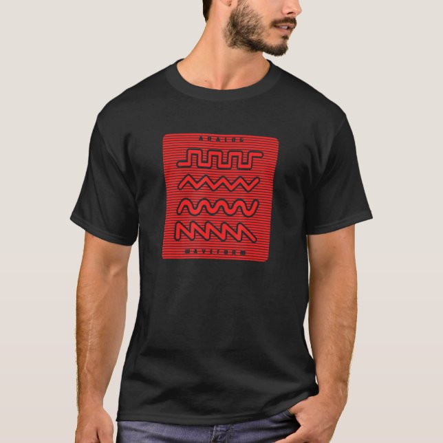 Synthesizer Waveform 1 T-Shirt (Front)