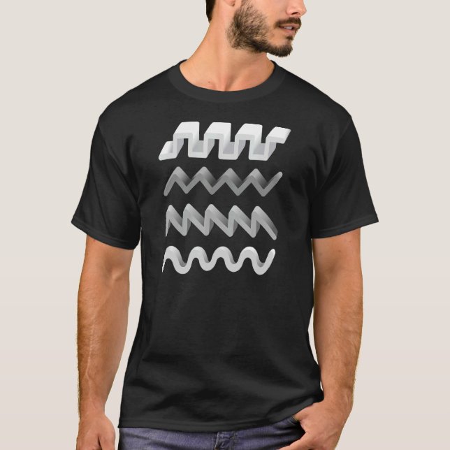 Synthesizer Waveform T-Shirt (Front)