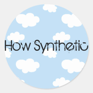 Synthetic Cloud Classic Round Sticker