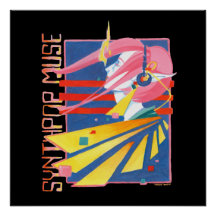 Synthpop Muse 80s Nostalgia Poster