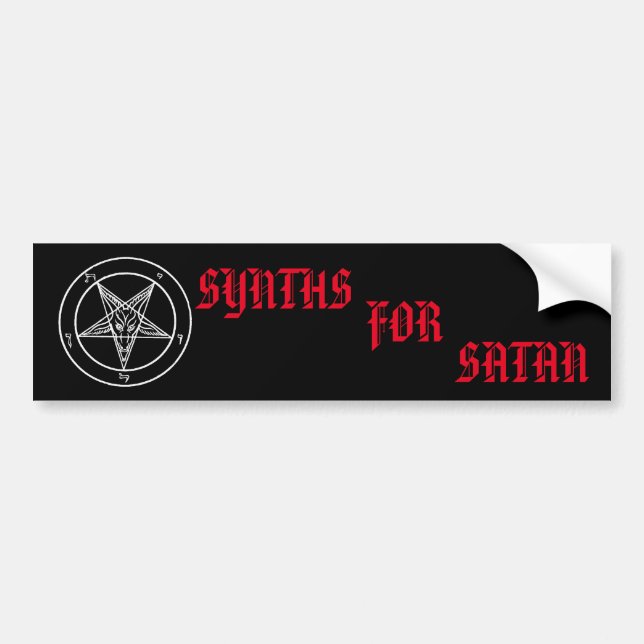 Synths For Satan Sticker (Front)
