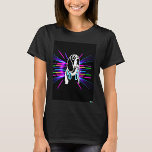 Synthwave Beagle with headphones T-Shirt