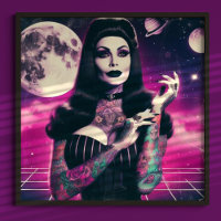 Synthwave Goth Pin-up