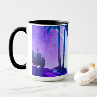 Synthwave Motorcycle Mug