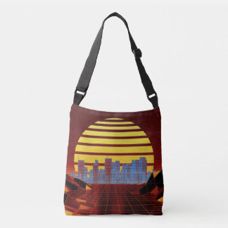 Synthwave Orange Crossbody Bag