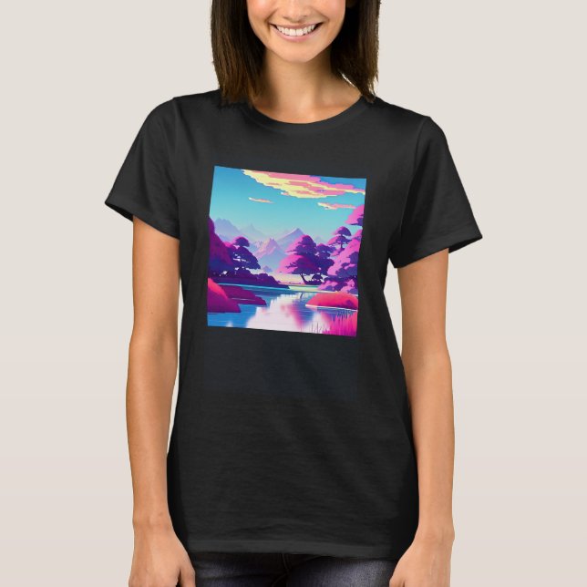Synthwave outrun retrowave futuresynth sci fi  10 T-Shirt (Front)
