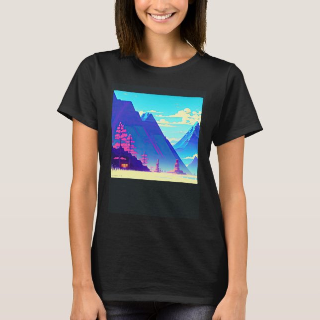 Synthwave outrun retrowave futuresynth sci fi  12 T-Shirt (Front)