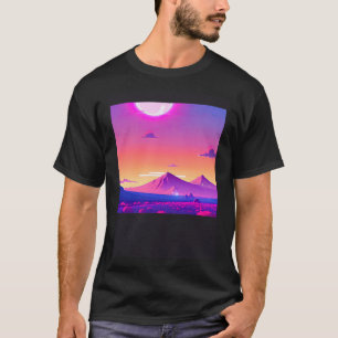 Synthwave outrun retrowave futuresynth sci fi  75 T-Shirt