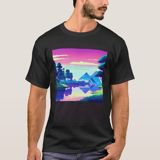 Synthwave outrun retrowave futuresynth sci fi  81 T-Shirt (Front)