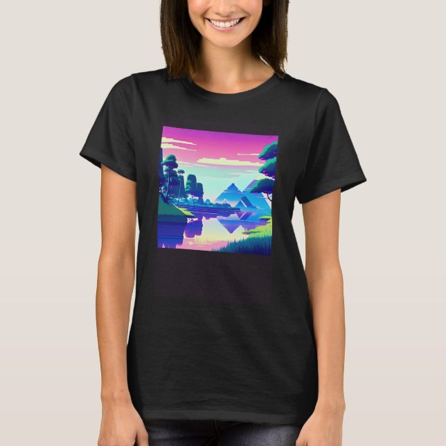 Synthwave outrun retrowave futuresynth sci fi  81 T-Shirt (Front)