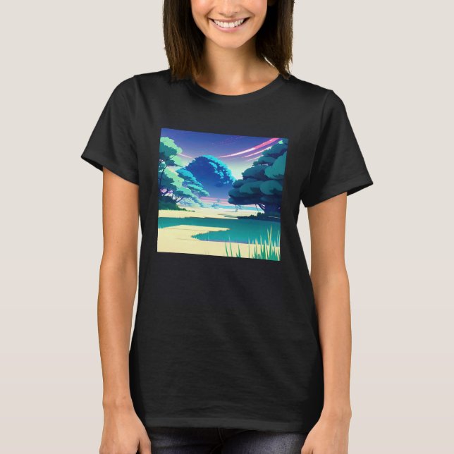 Synthwave outrun retrowave futuresynth sci fi  82 T-Shirt (Front)