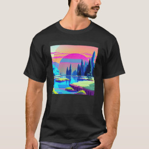 Synthwave outrun retrowave futuresynth sci fi 87 T-Shirt