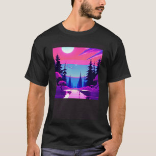 Synthwave outrun retrowave futuresynth sci fi 9 T-Shirt