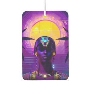 Synthwave Pharaoh Car Air Freshener