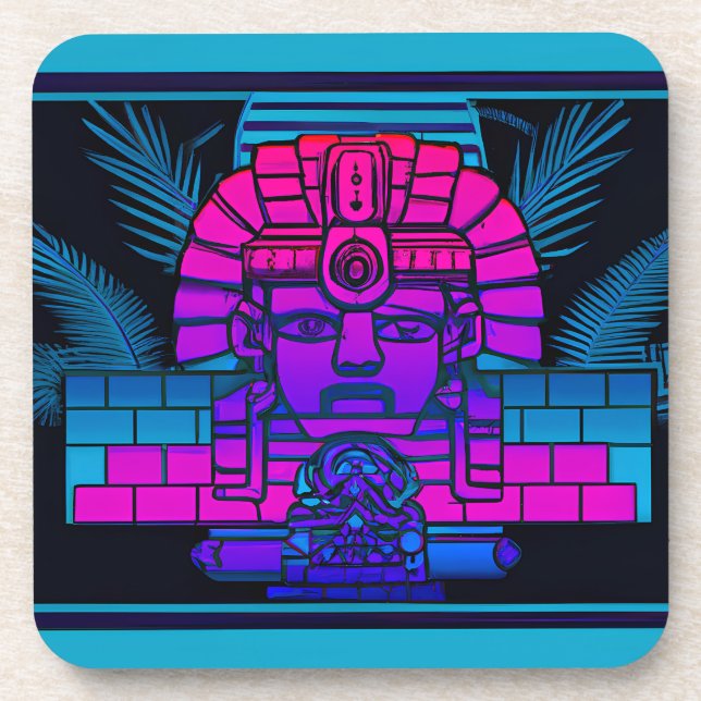 Synthwave Pharaoh Coaster (Front)