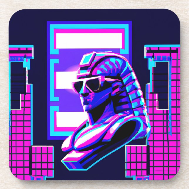 Synthwave Pharaoh Coaster (Front)