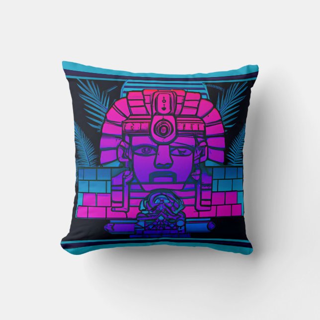 Synthwave Pharaoh Cushion (Front)