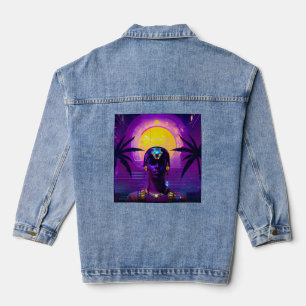 Synthwave Pharaoh Denim Jacket