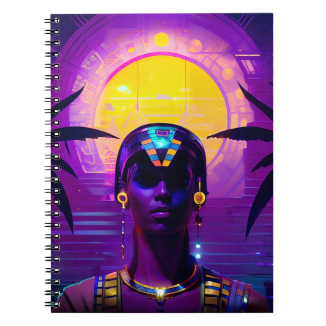 Synthwave Pharaoh Notebook (Front)