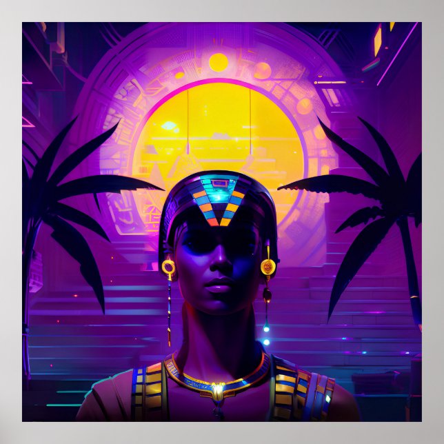 Synthwave Pharaoh Poster (Front)