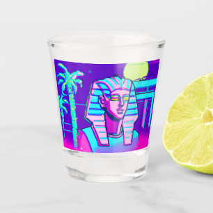 Synthwave Pharaoh Shot Glass