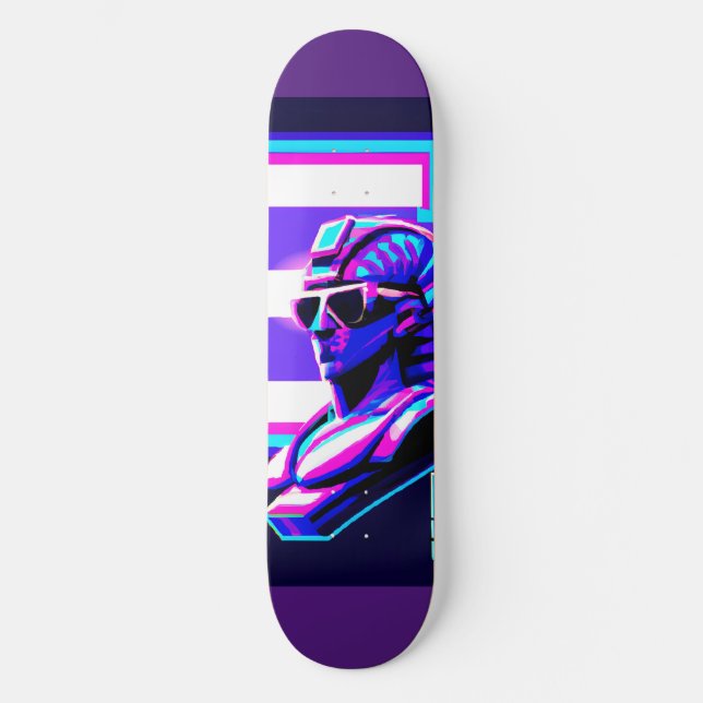 Synthwave Pharaoh Skateboard (Front)