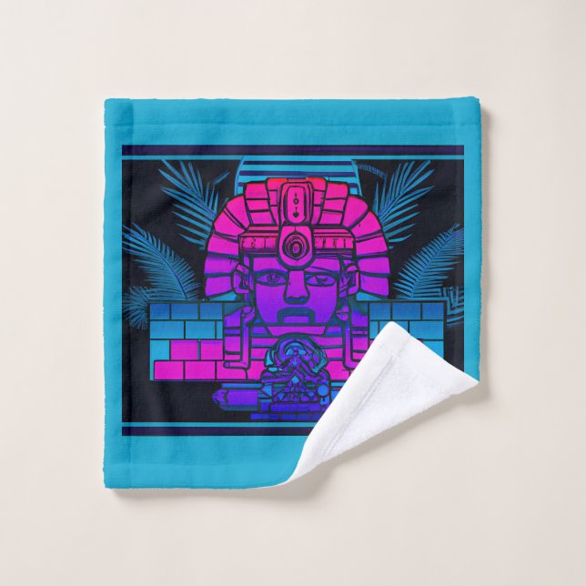 Synthwave Pharaoh Wash Cloth (Wash Cloth)