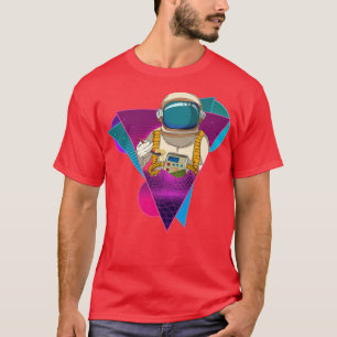 Synthwave Ramen Noodles Outer Space 80s Vaporwave T-Shirt