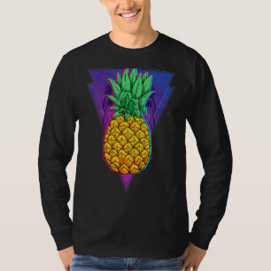 Synthwave Retro 80s Pineapple Tropical Summer Vapo T-Shirt