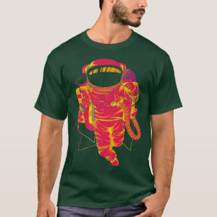 Synthwave Space Scientist Retro Art Vaporwave Astr T-Shirt