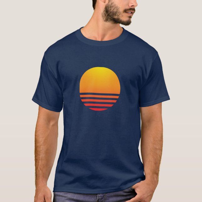 Synthwave Sun T-Shirt (Front)