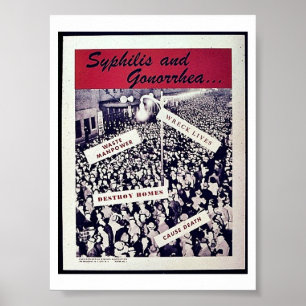 Syphilis And Gonorrhoea Poster