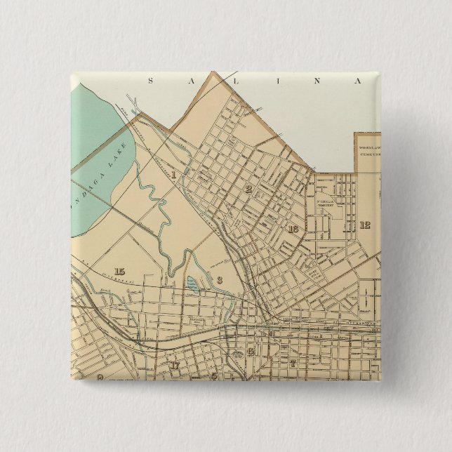 Syracuse 15 Cm Square Badge (Front)