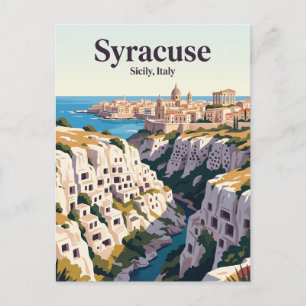 Syracuse and the Rocky Necropolis of Pantalica Postcard