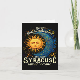 Syracuse New York 2024 Total Solar Eclipse Celesti Card