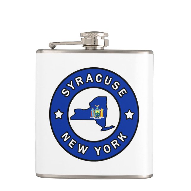 Syracuse New York Hip Flask (Front)