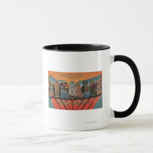 Syracuse, New York - Large Letter Scenes Mug