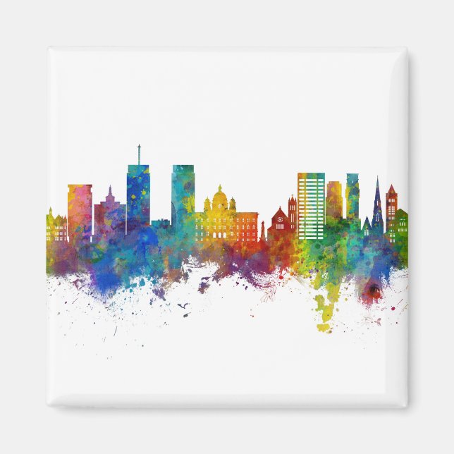 Syracuse New York Skyline Magnet (Front)