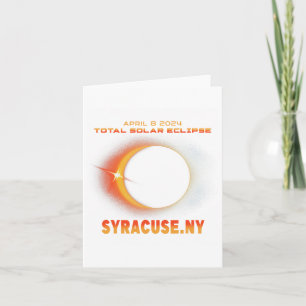 Syracuse New York Total Solar Eclipse 2024  Card