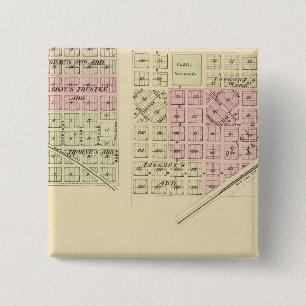 Syracuse, Palmyra, Unadilla, Wyoming, Nebraska 15 Cm Square Badge