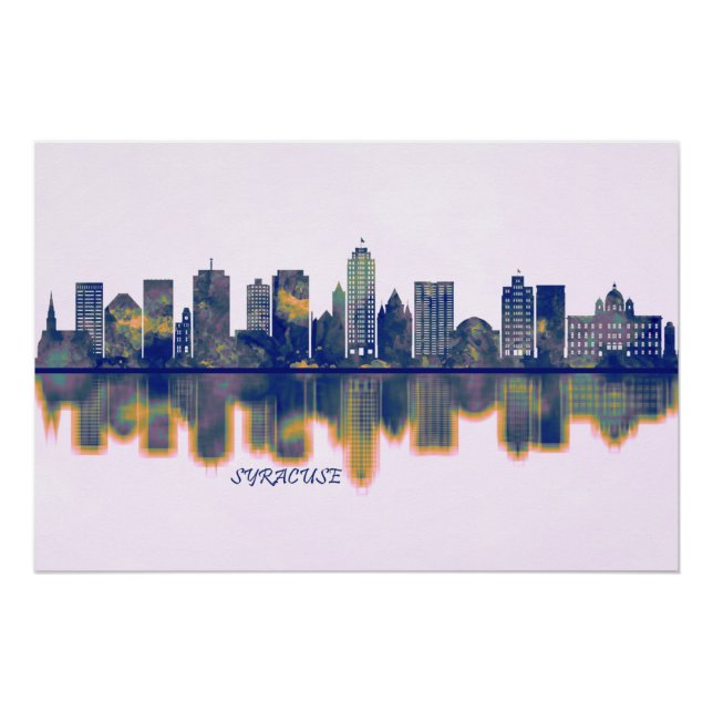 Syracuse Skyline Poster (Front)