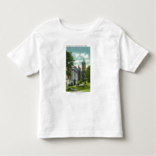 Syracuse U Campus View Showing Crouse College Toddler T-Shirt