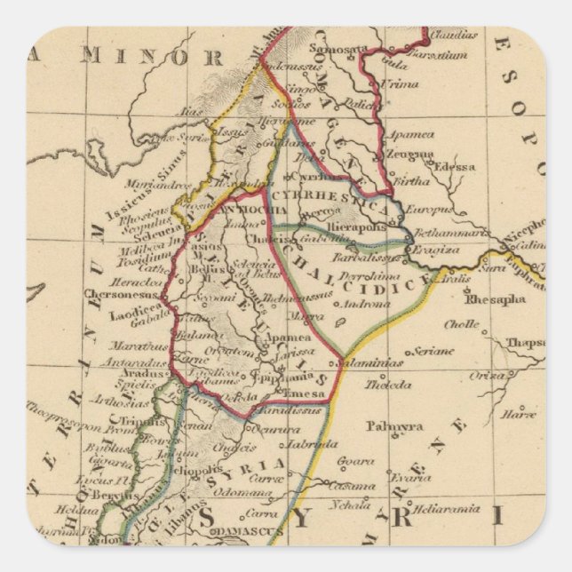 Syria 2 square sticker (Front)